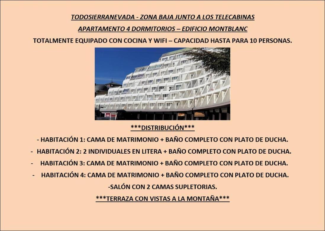 Todosierranevada Zona Baja - Apartamentos De 4 Dormitorios - Junto A Los Telecabinas เซียร์ราเนบาดา ห้อง รูปภาพ
